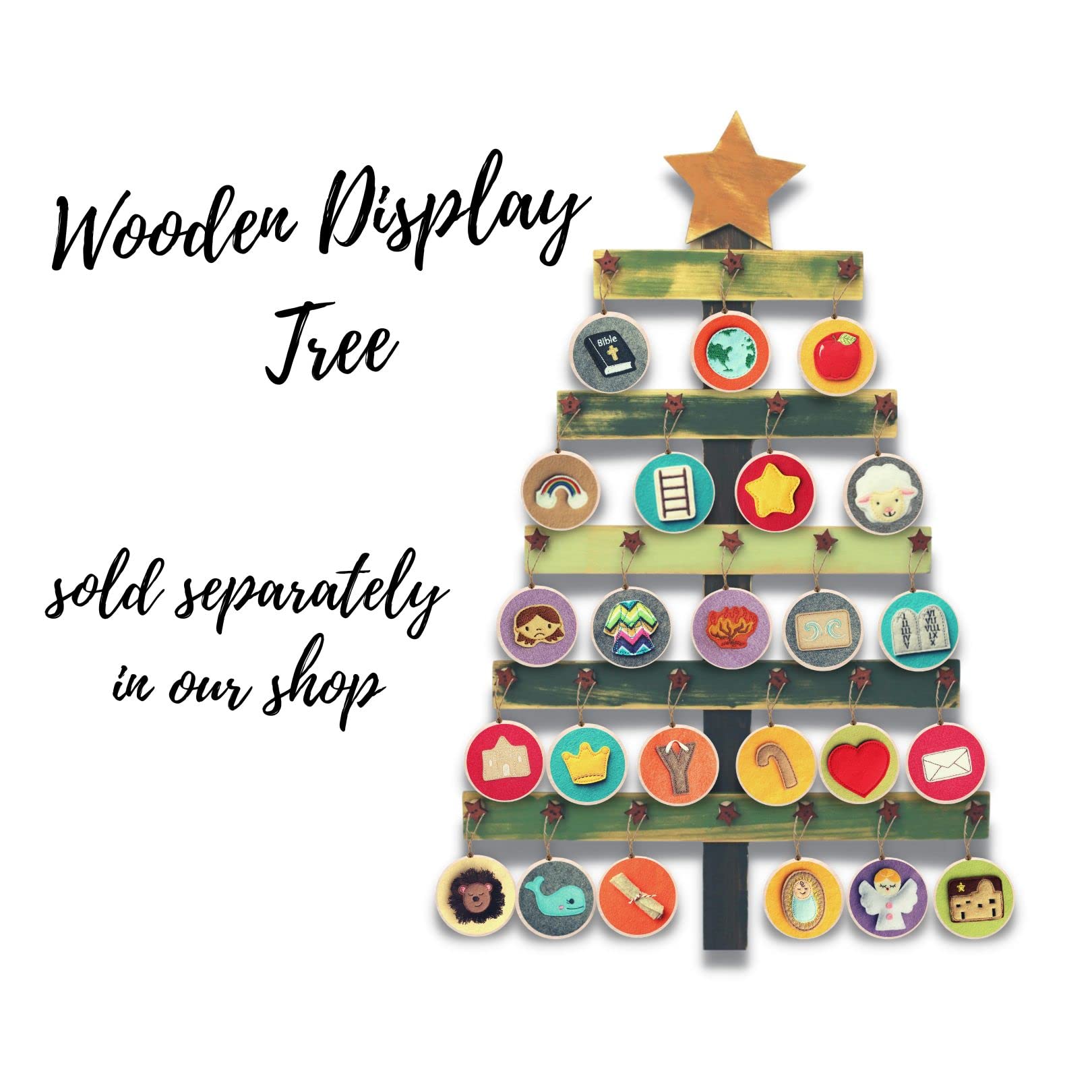 Velour drawstring storage bag for Jesse Tree kit