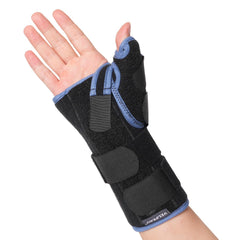 Velpeau carpal tunnel wrist brace with thumb stabilizer close view
