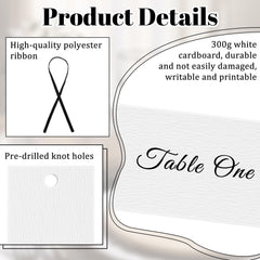 50 black velvet ribbons for place cards