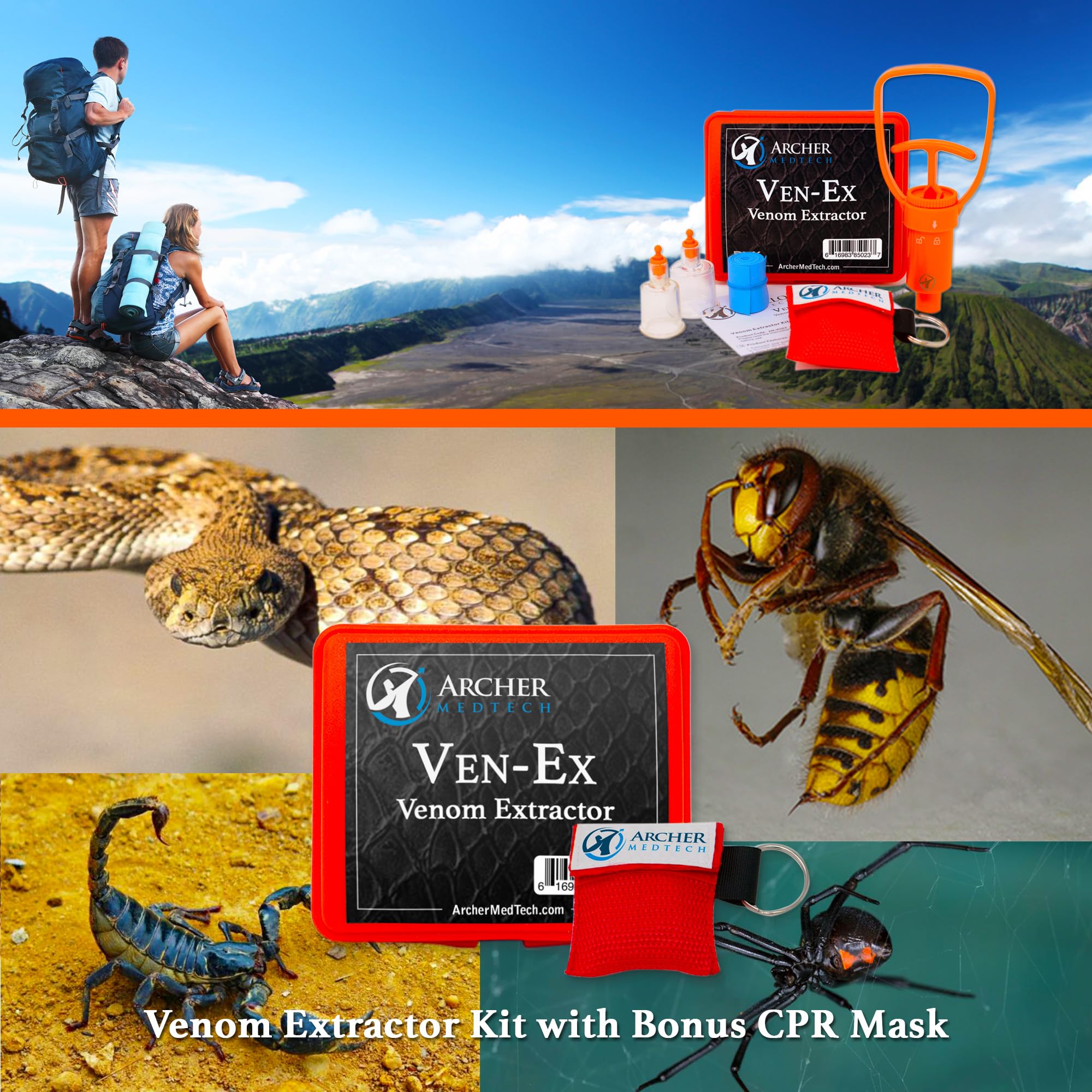 Snake bite and sting kit Ven-Ex with portable design
