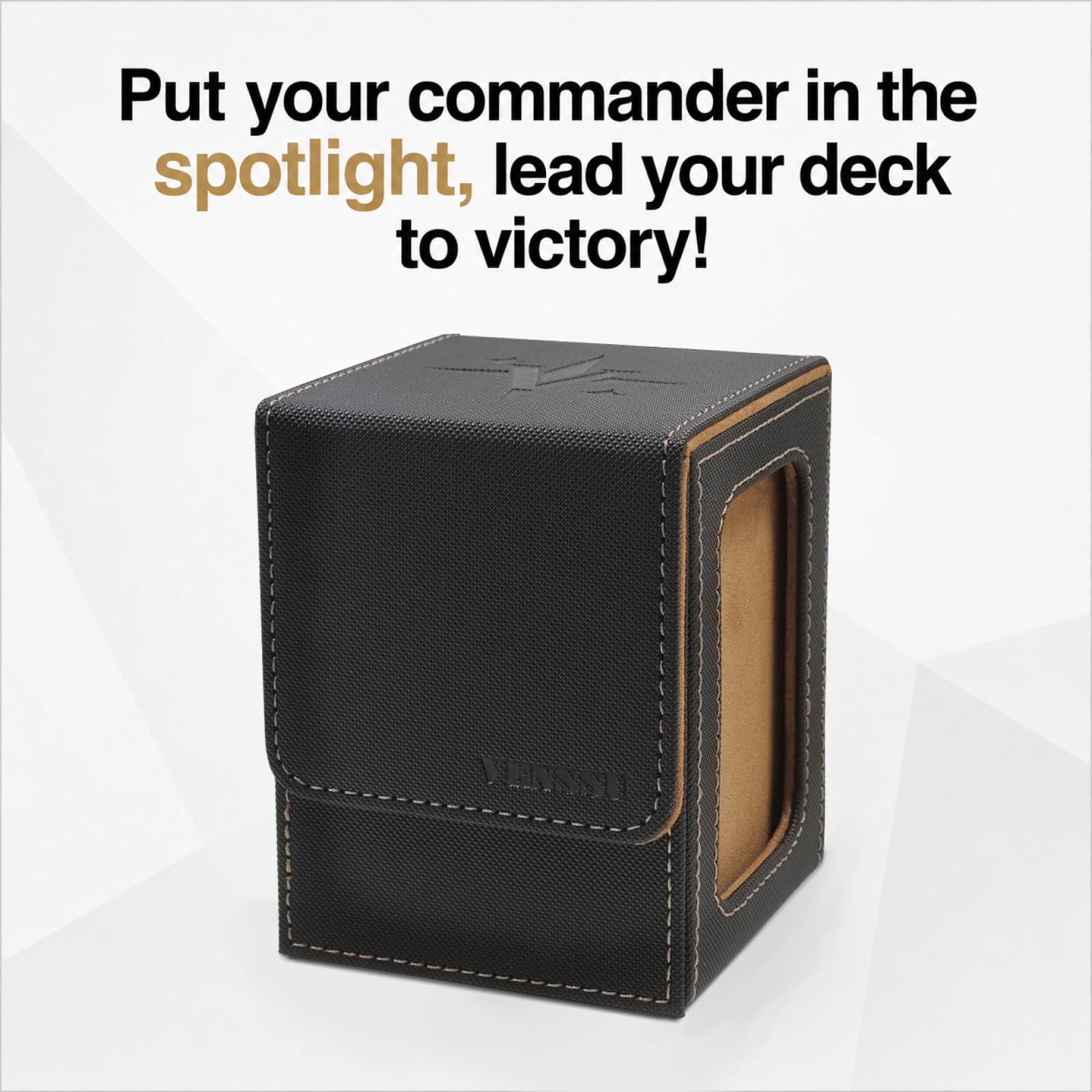 Deck box top loader and card dividers included with Venssu