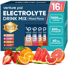 Venture Pal high sodium sugar free electrolyte packet 16 sticks box