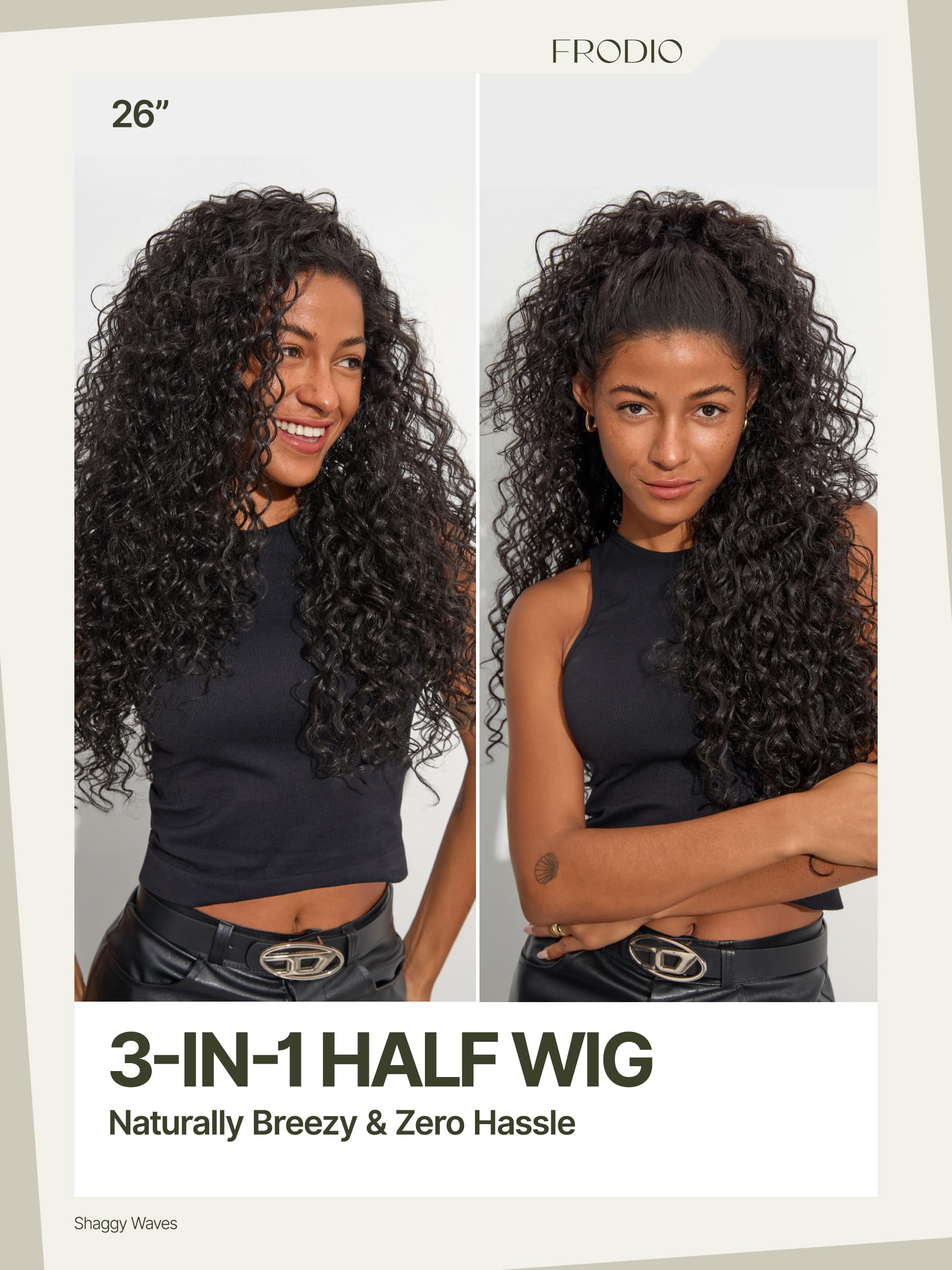 Veralux Fiber Blend headband wig texture detail