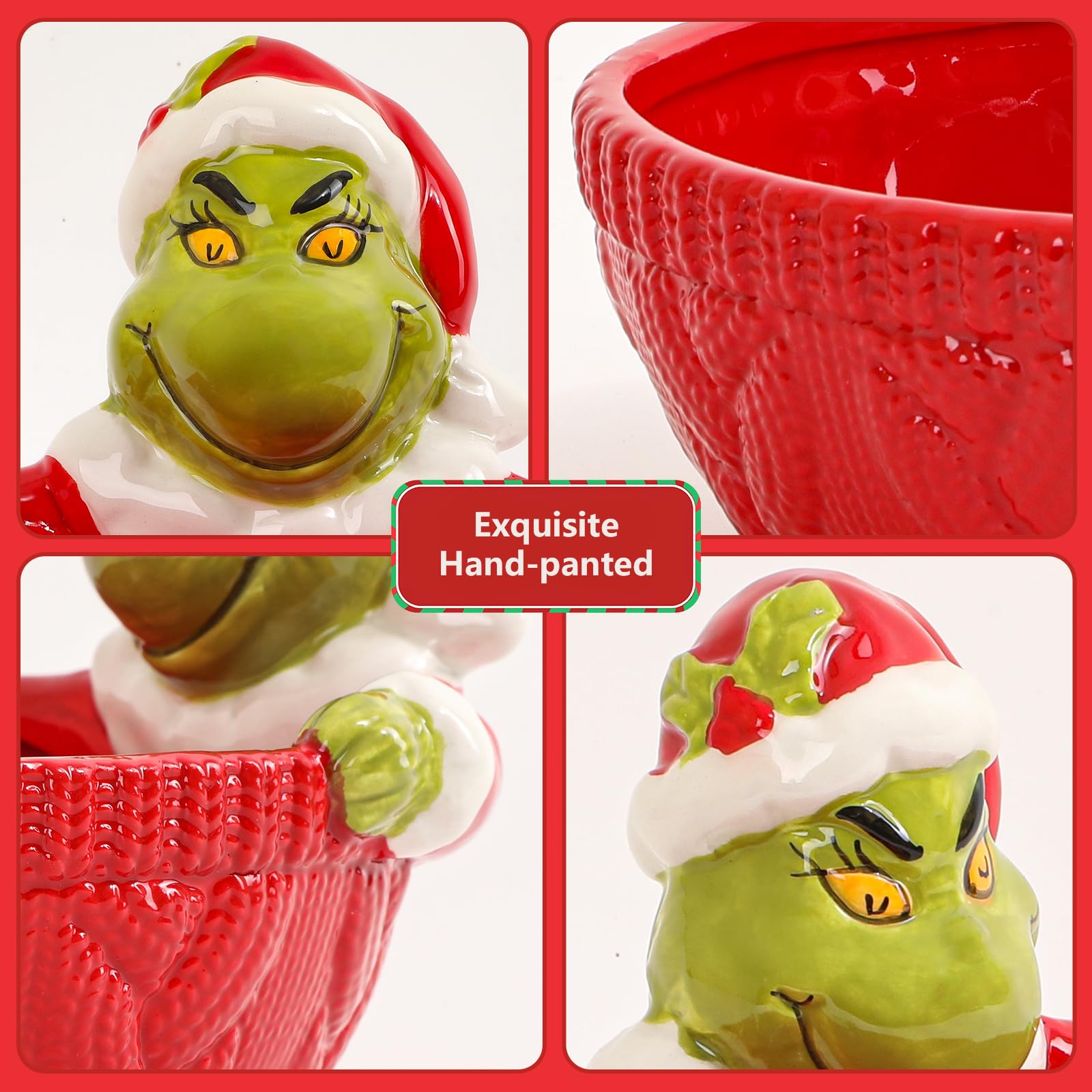 Microwave safe Veramedy ceramic candy bowl for festive serving