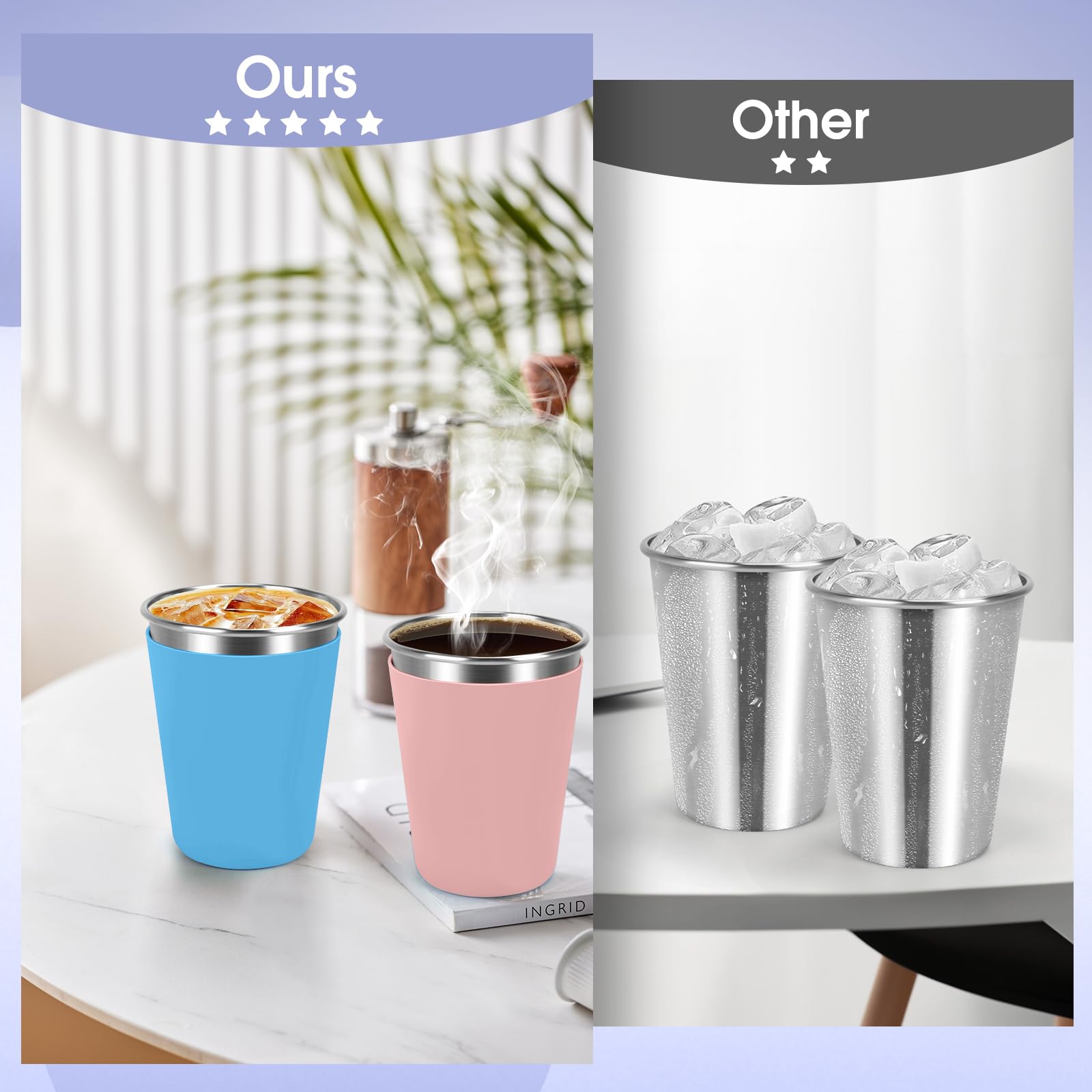 Dishwasher safe and stackable Vermida kids cups