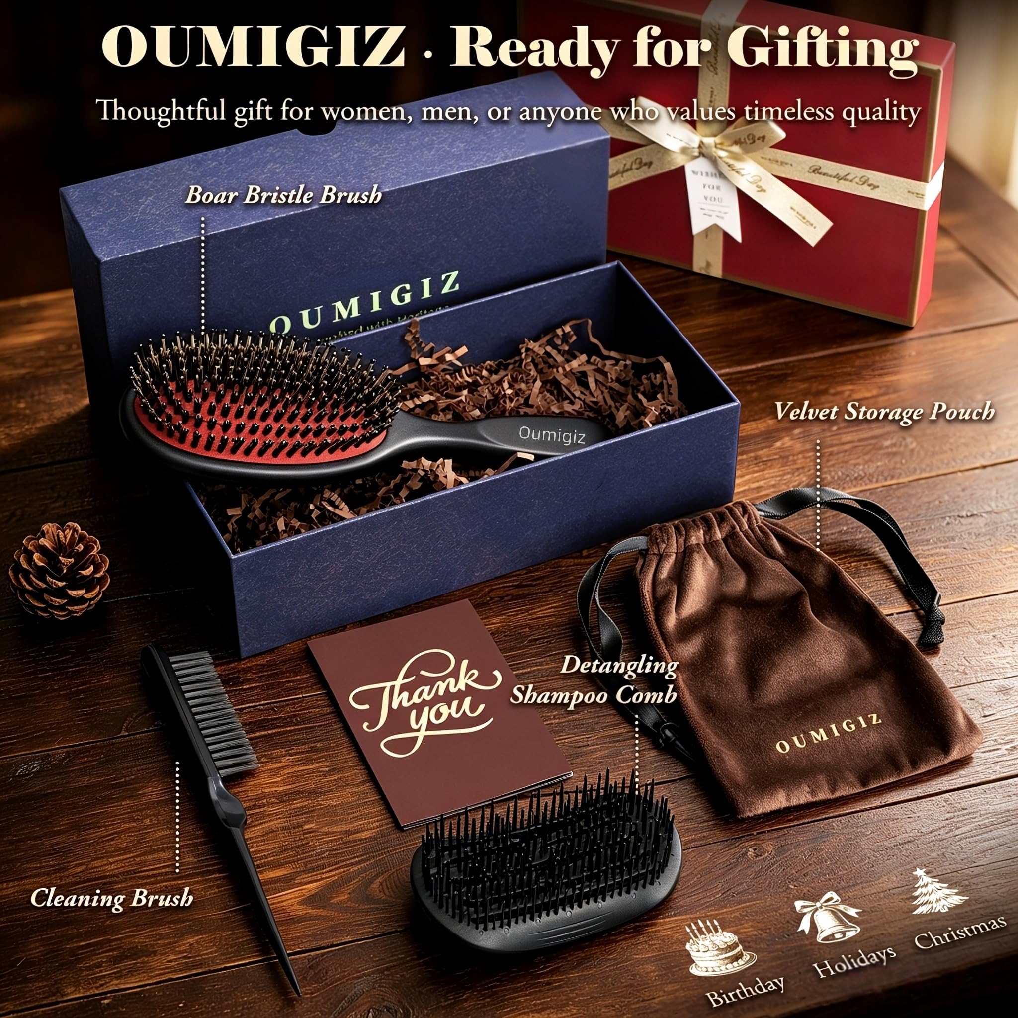 Versatile brush for all hair types