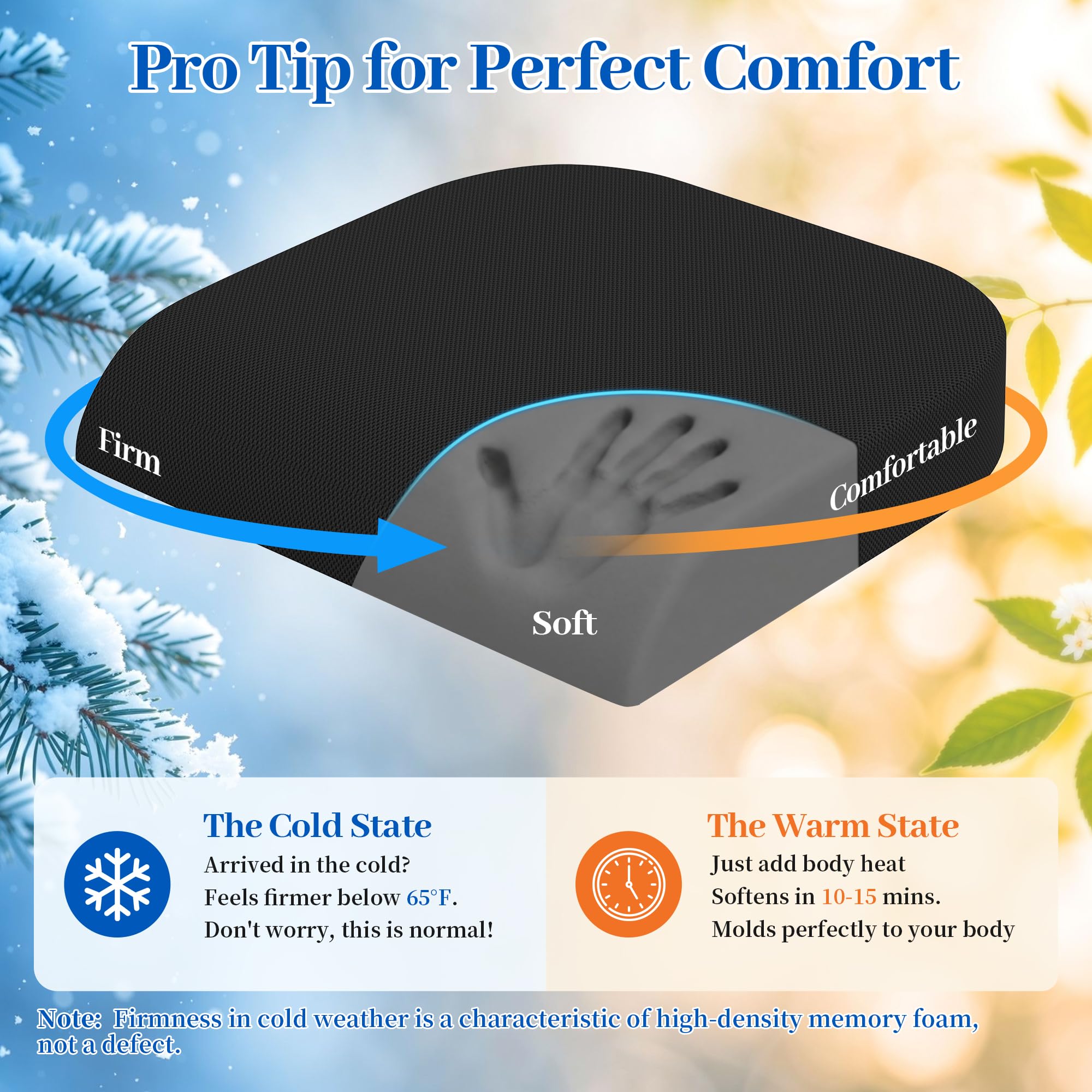 Versatile chair cushion for office gaming wheelchair and dining chairs