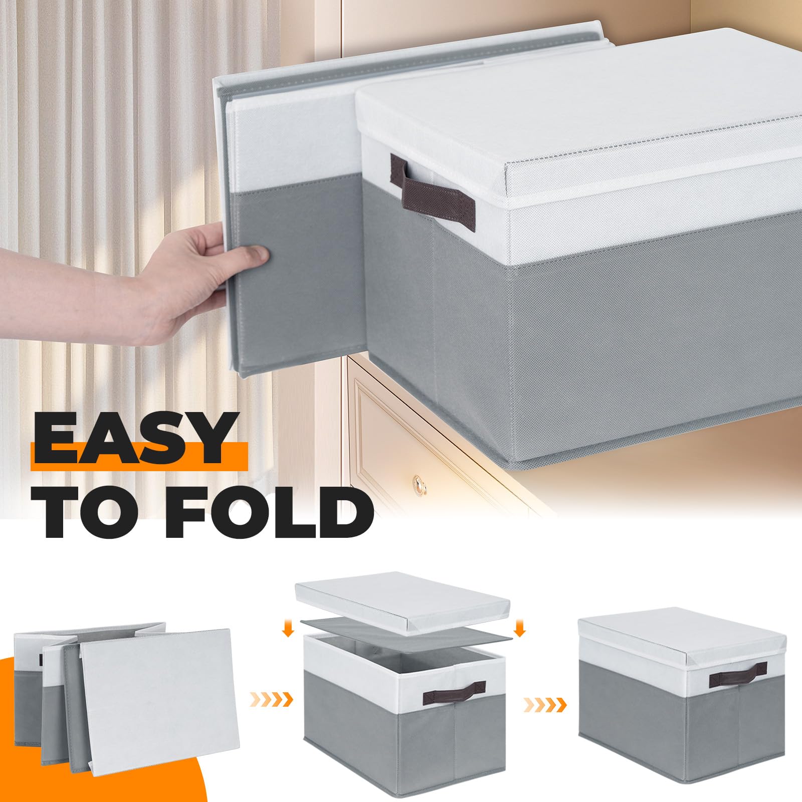 Lid storage baskets for home organization and decor compatibility