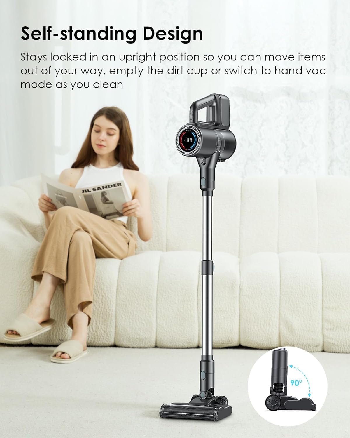 Self-standing design for easy storage