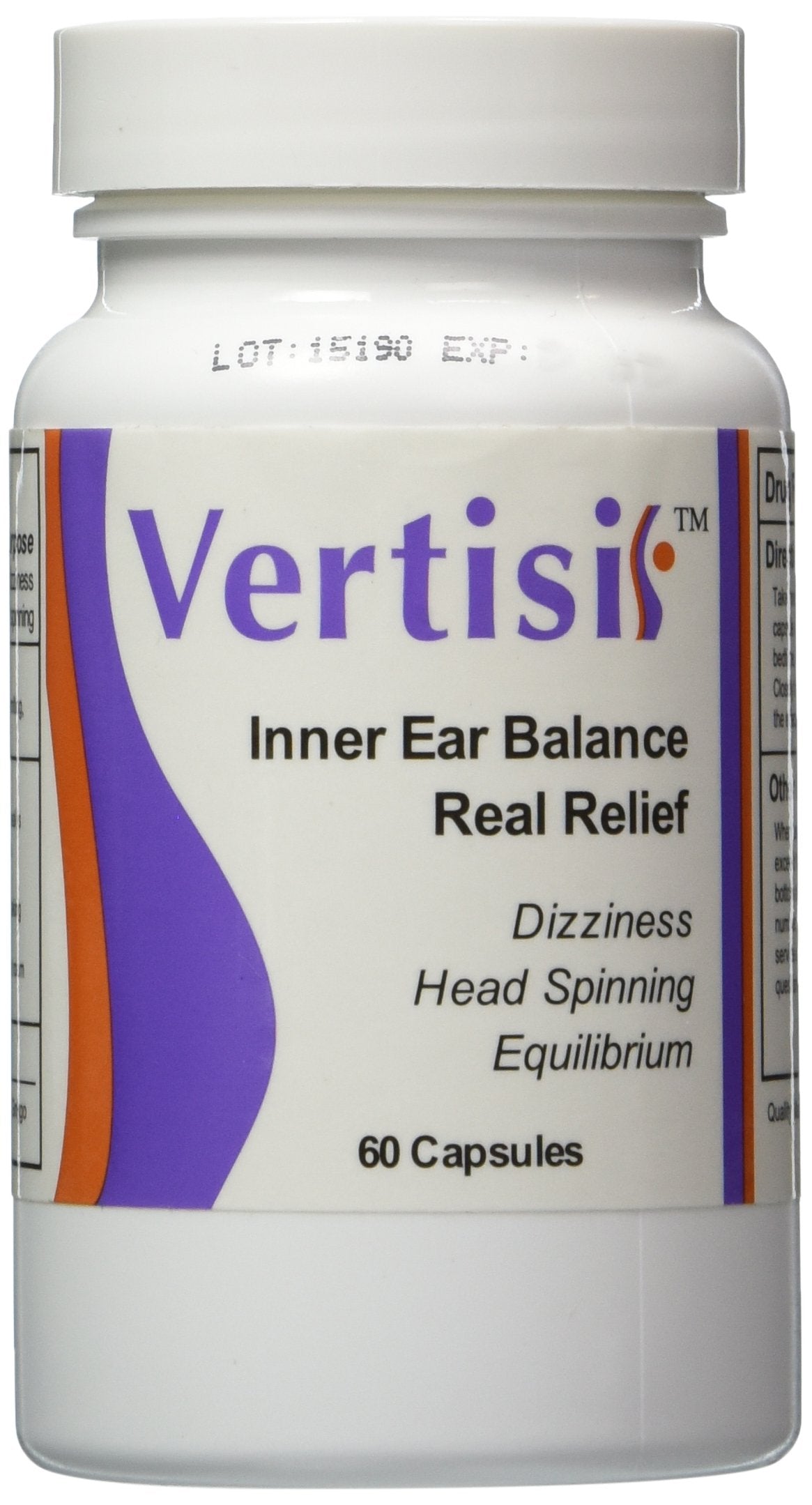 Vertisil vertigo 60 capsules single bottle packaging