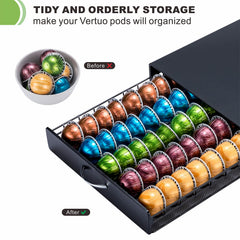 Top surface suitable for placing the Vertuo coffee machine
