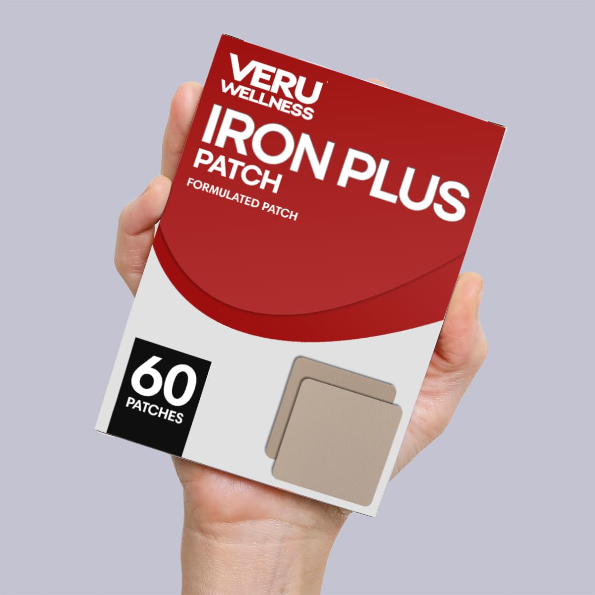Veru Wellness Iron Plus Patches daily iron support label