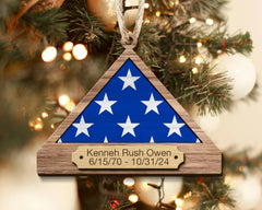 Veteran Christmas ornament ready to gift