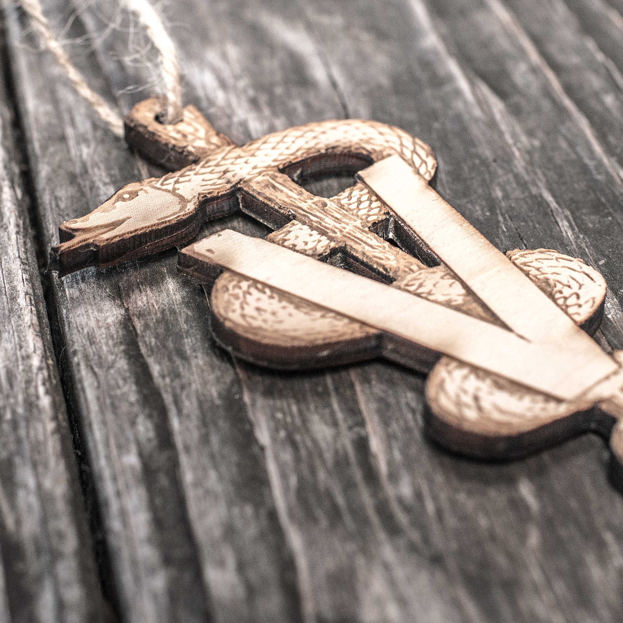 Veterinarian Caduceus motif ornament