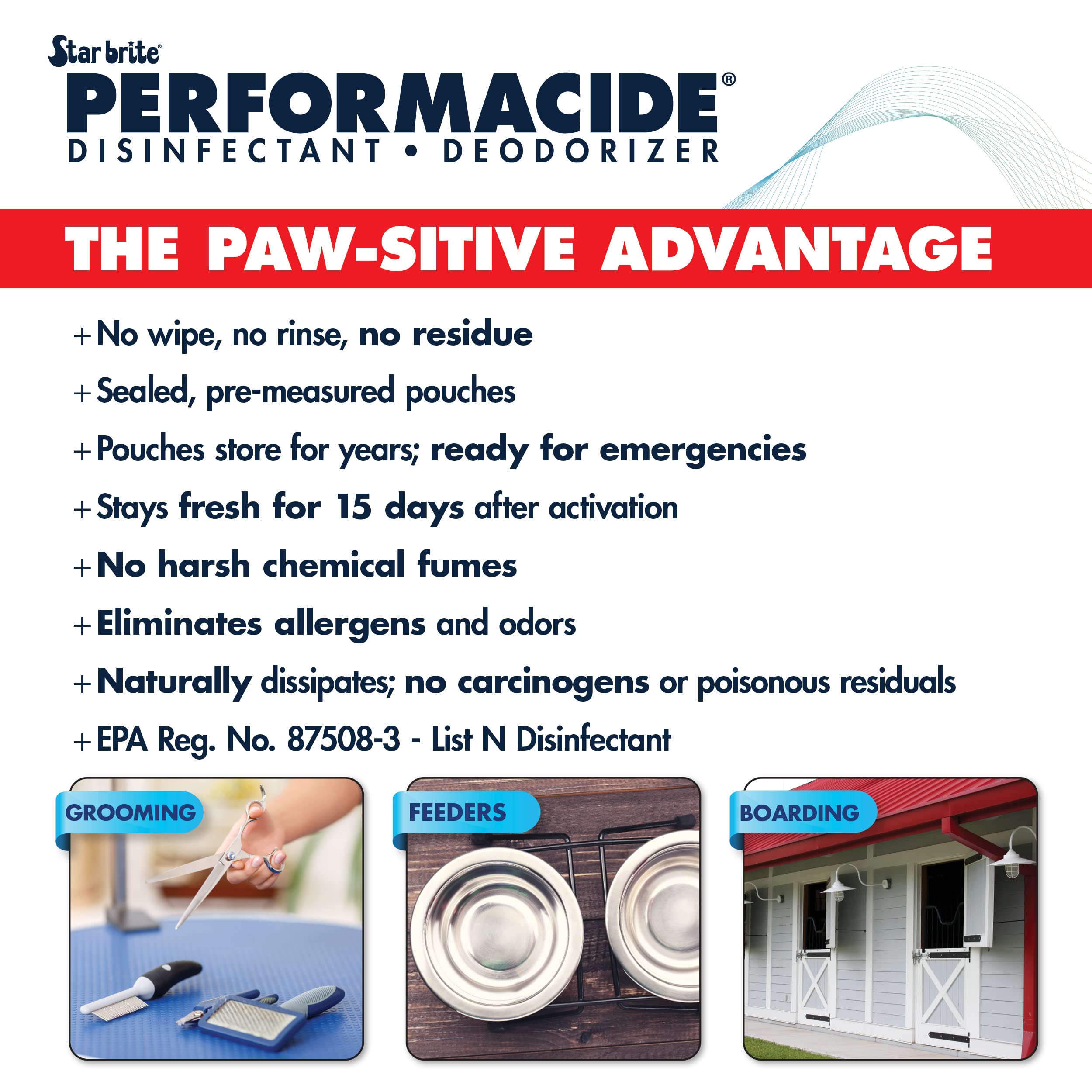 Long-lasting disinfectant potency up to 15 days when stored properly