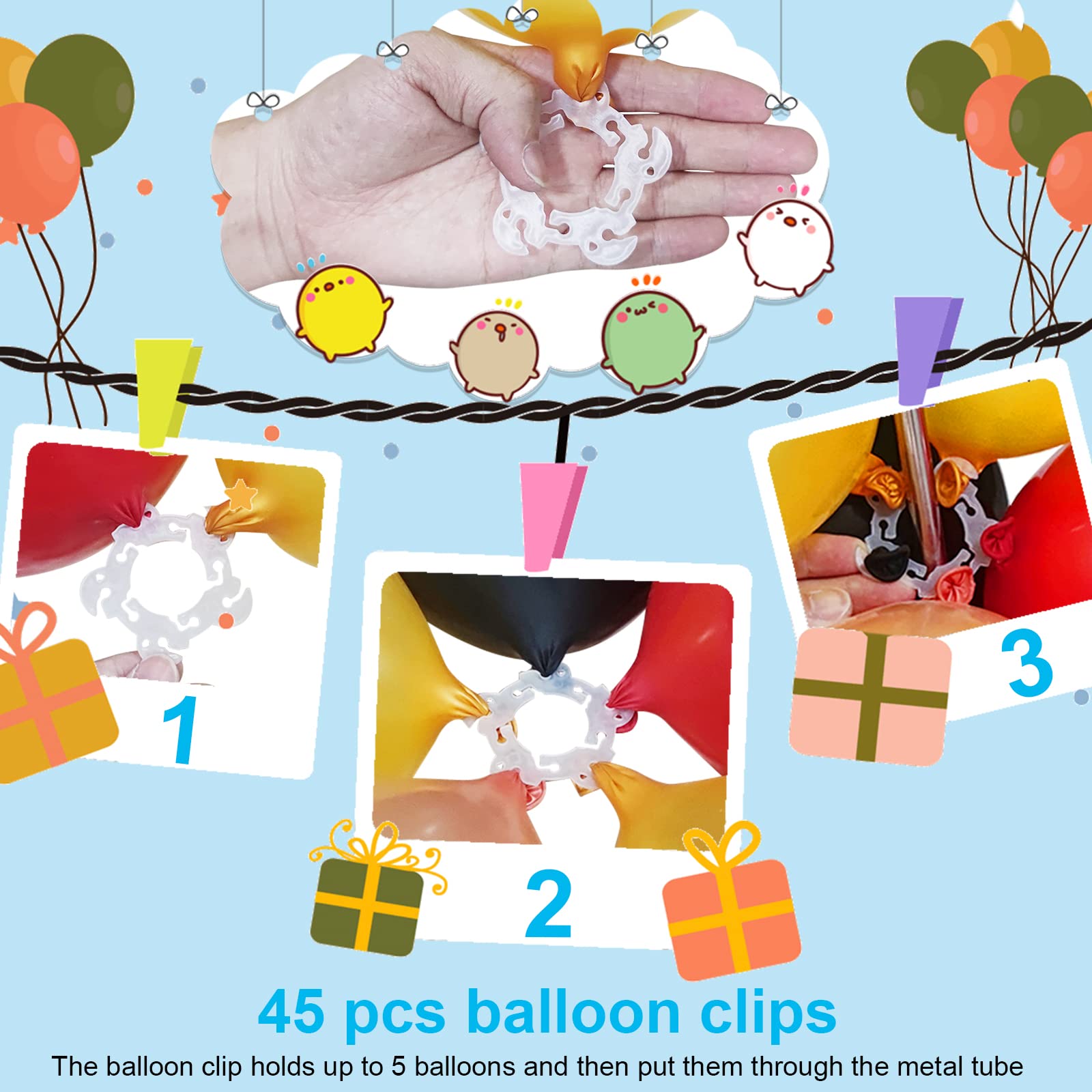 Box packaging for the 2-set balloon stand kit