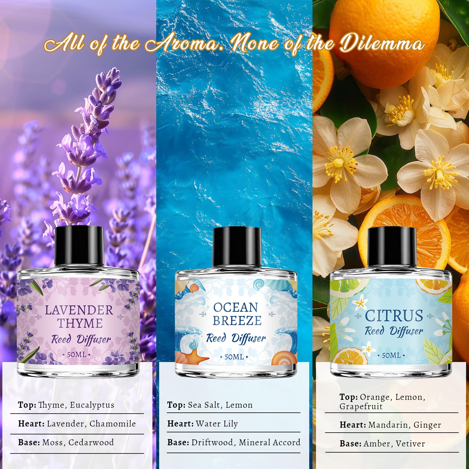 Vetuslumen reed diffuser set with 6 units ZH