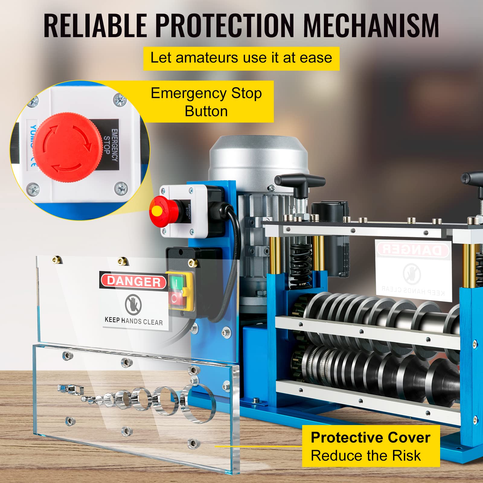 VEVOR 11 channel 10 blade wire stripping system