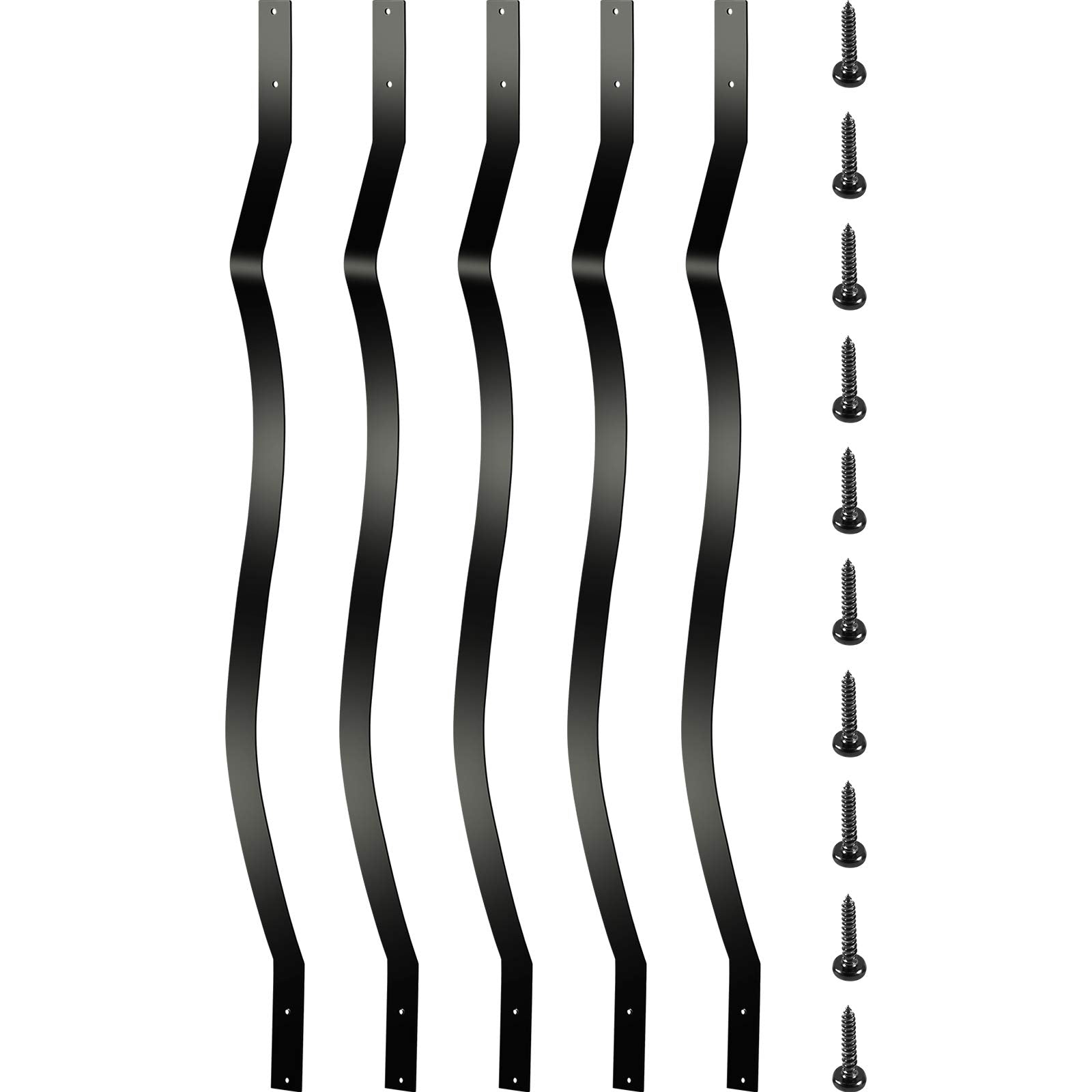 VEVOR aluminum alloy deck balusters 32.25x1 51 pack front view