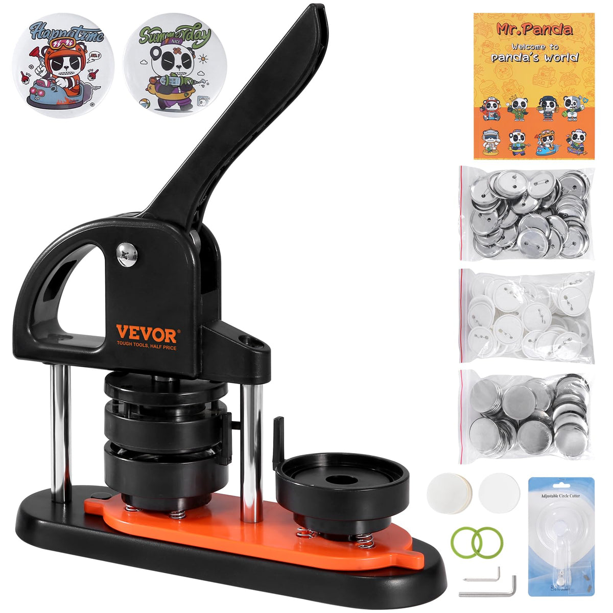 VEVOR Button Maker Machine 58mm ready for badge making
