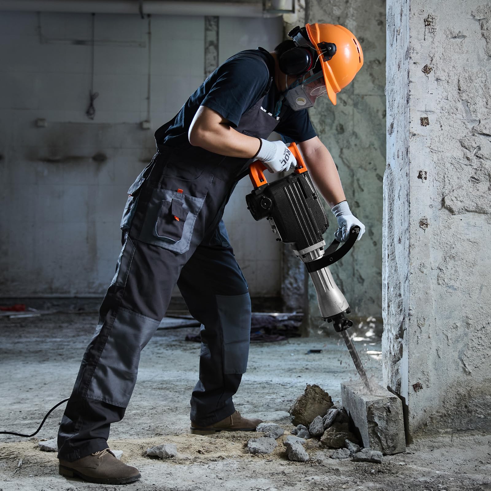 VEVOR 2200w demolition hammer viewable oil port
