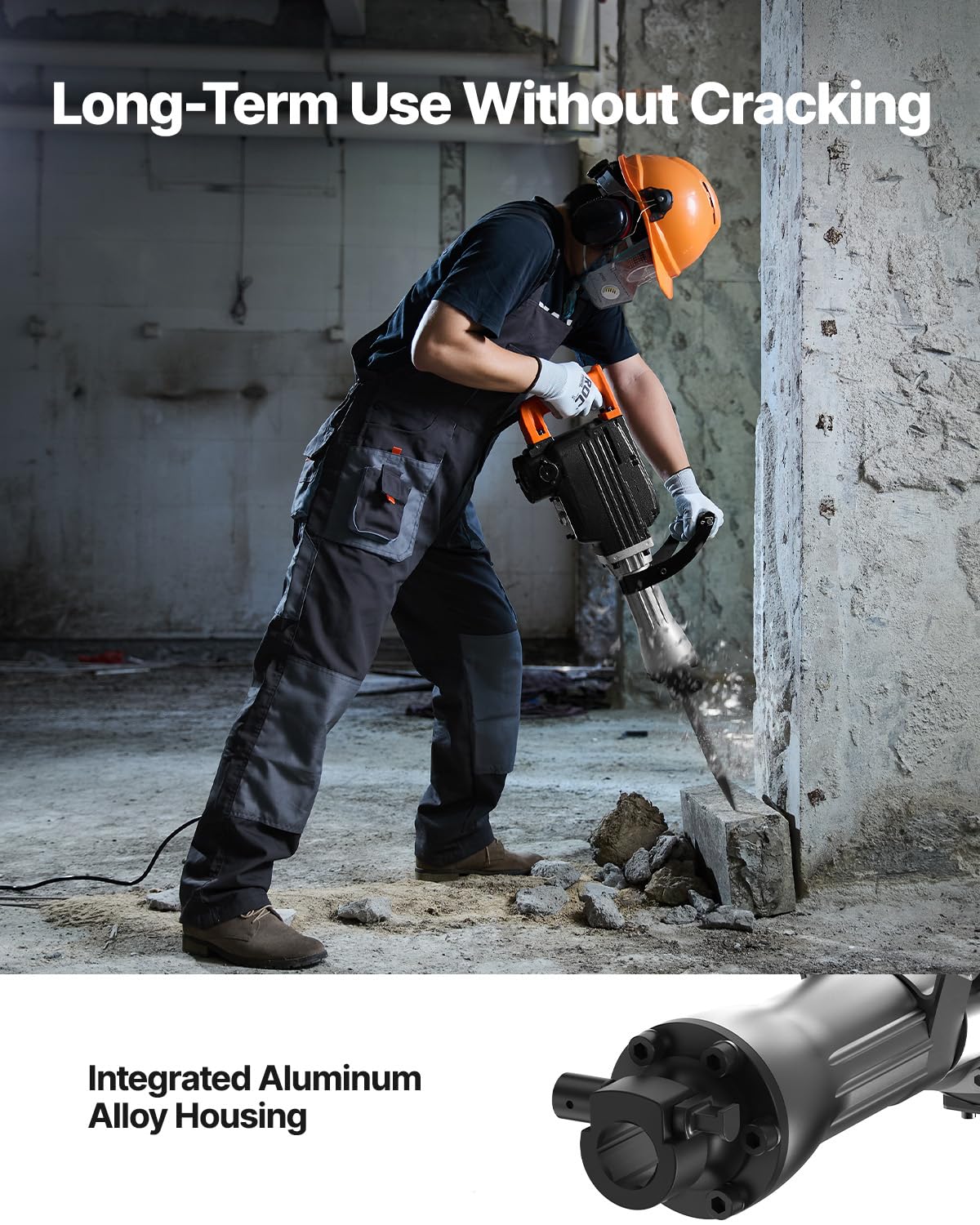 VEVOR electric jackhammer 2200w rear handle