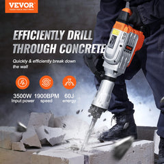 VEVOR demolition hammer 110V with 1900 BPM
