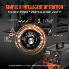 Dent puller with six welding modes for vehicles
