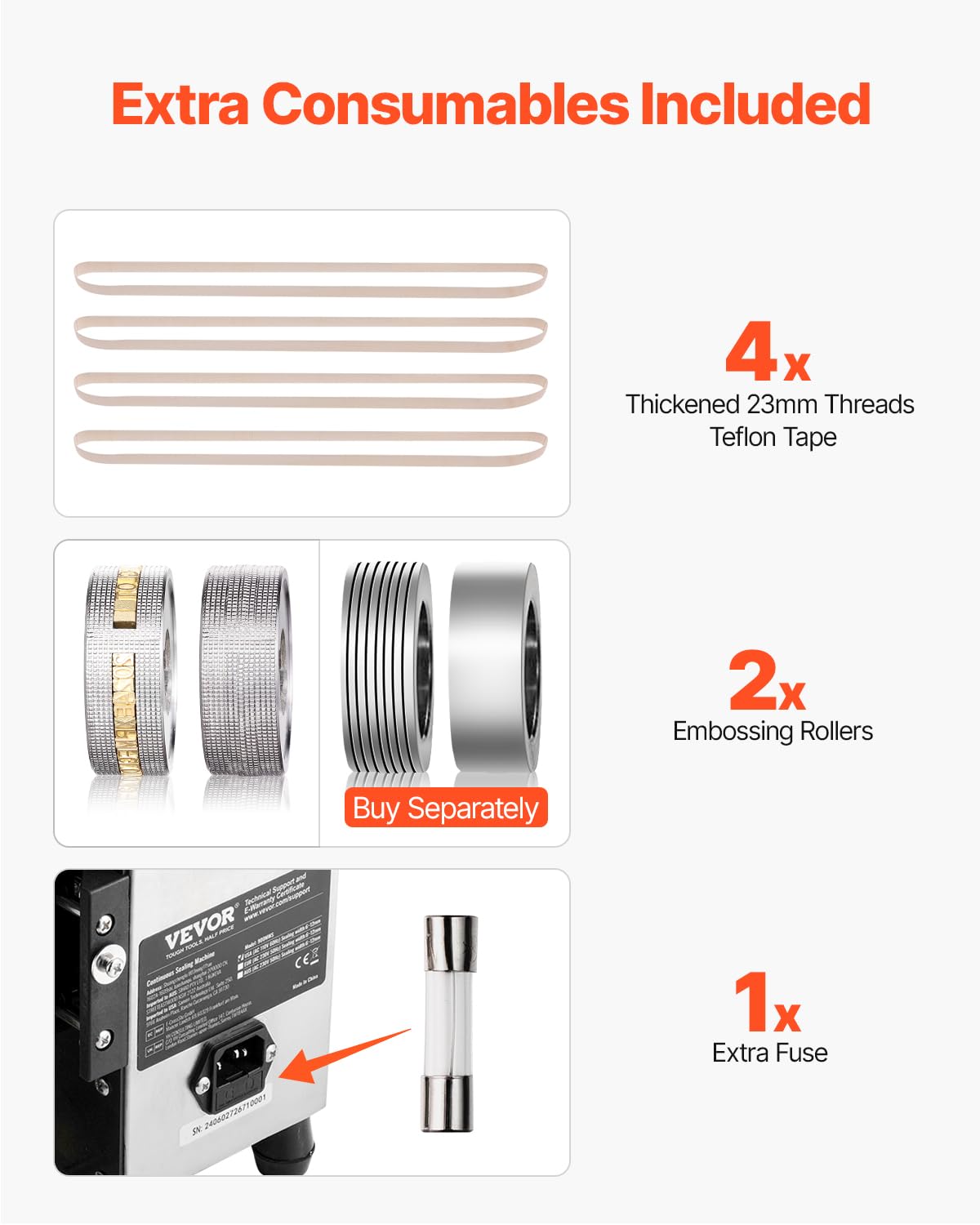 Type wheel printing option on sealing device