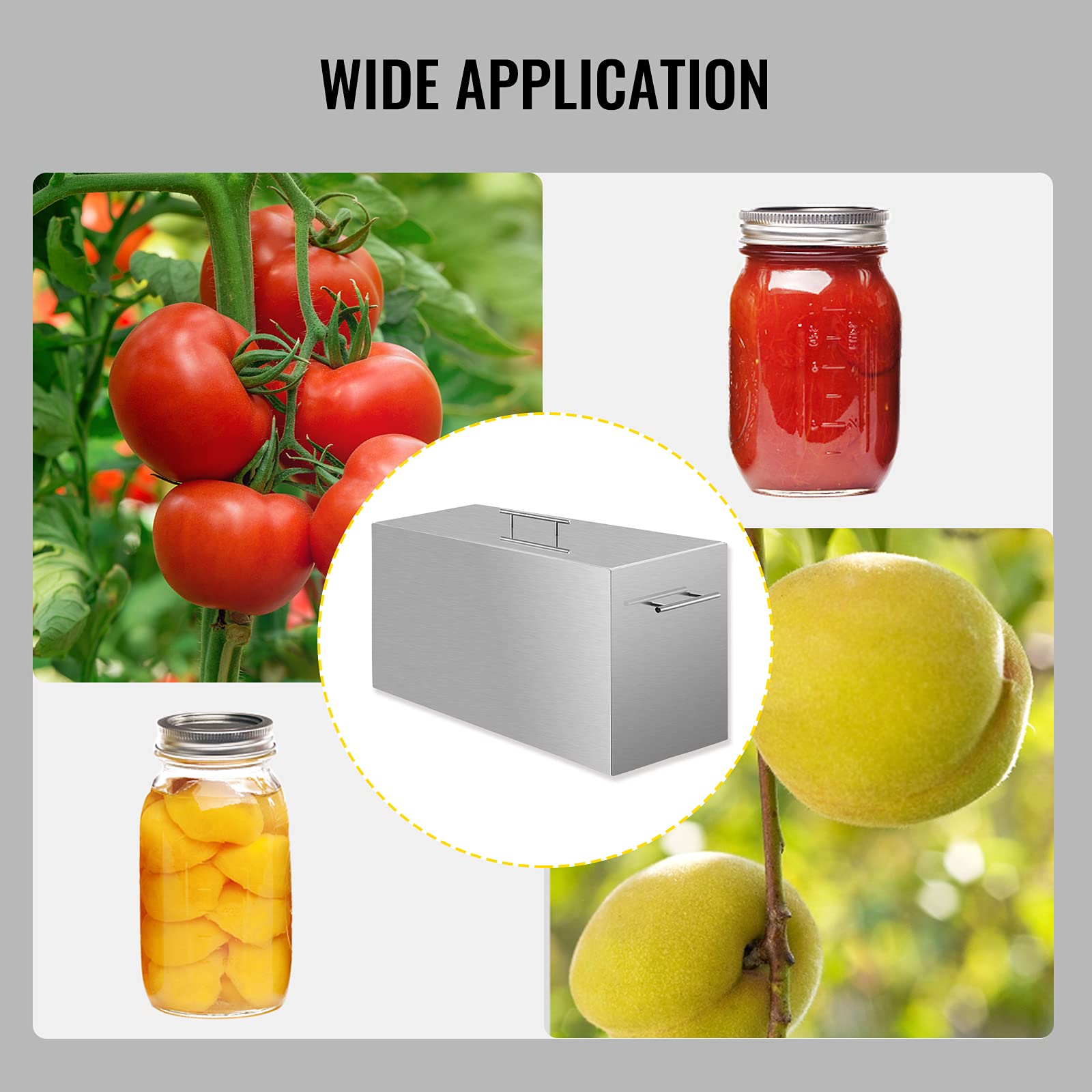 Gas and wood stovetop compatibility with VEVOR canner