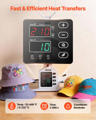 Hat heat press with 8-5x4 inch plate close up