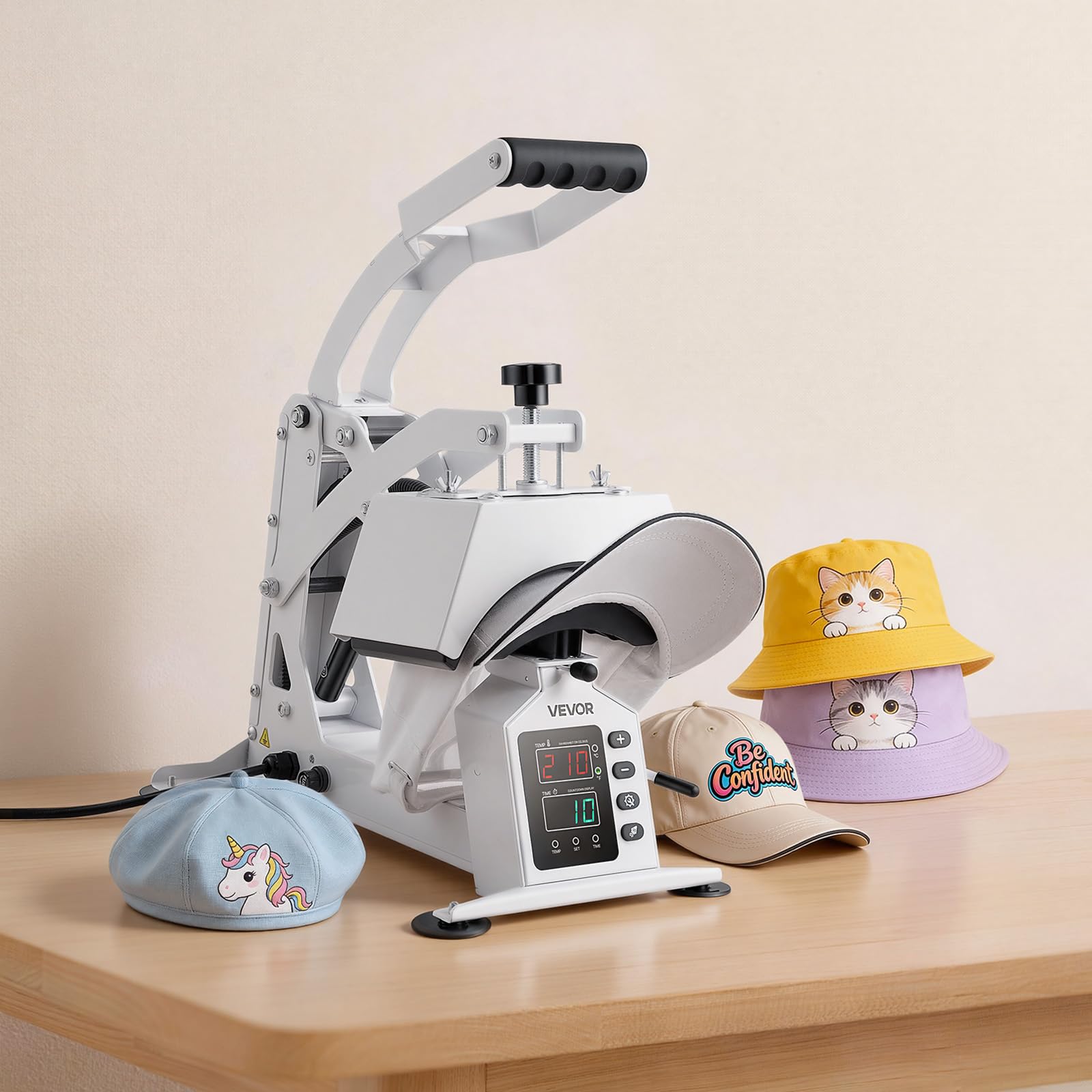 Cotton polyester canvas compatibility note for hat press