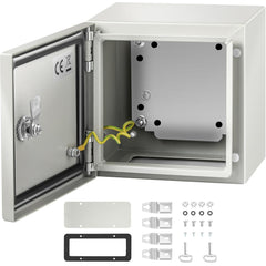 VEVOR NEMA steel enclosure 8x8x6 with mounting plate