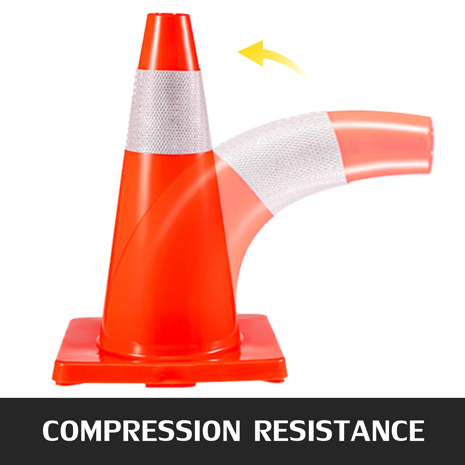 UV and weather resistant PVC cone for durability