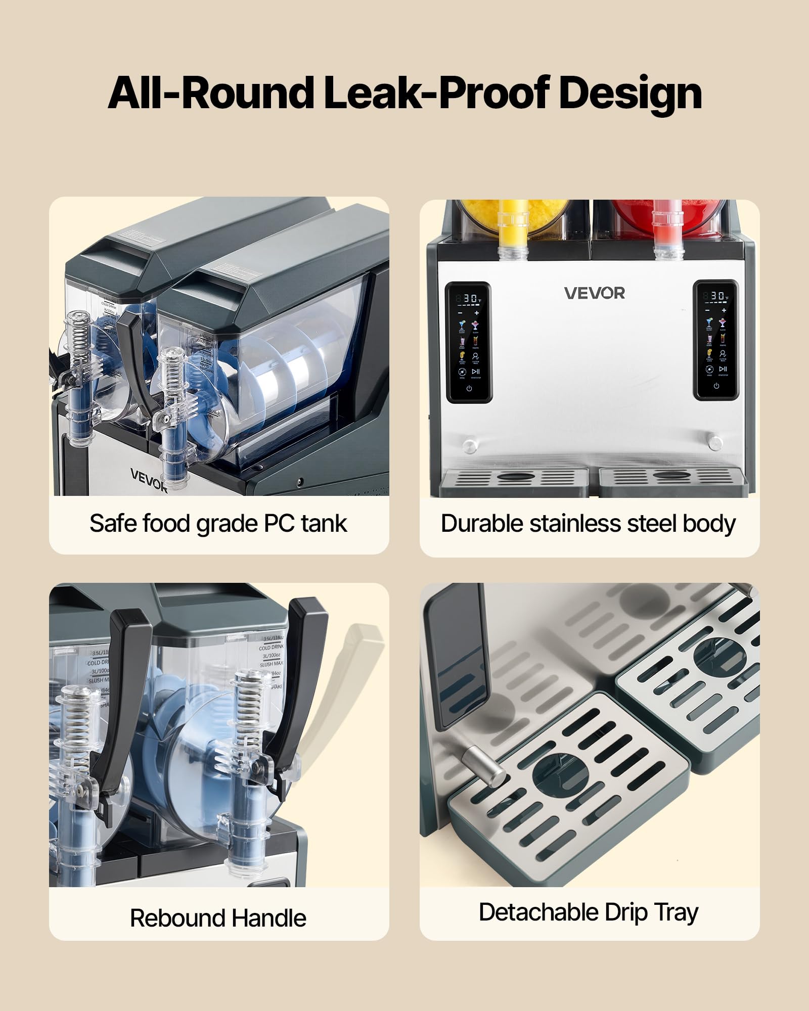 vevor slushie machine milkshake capability