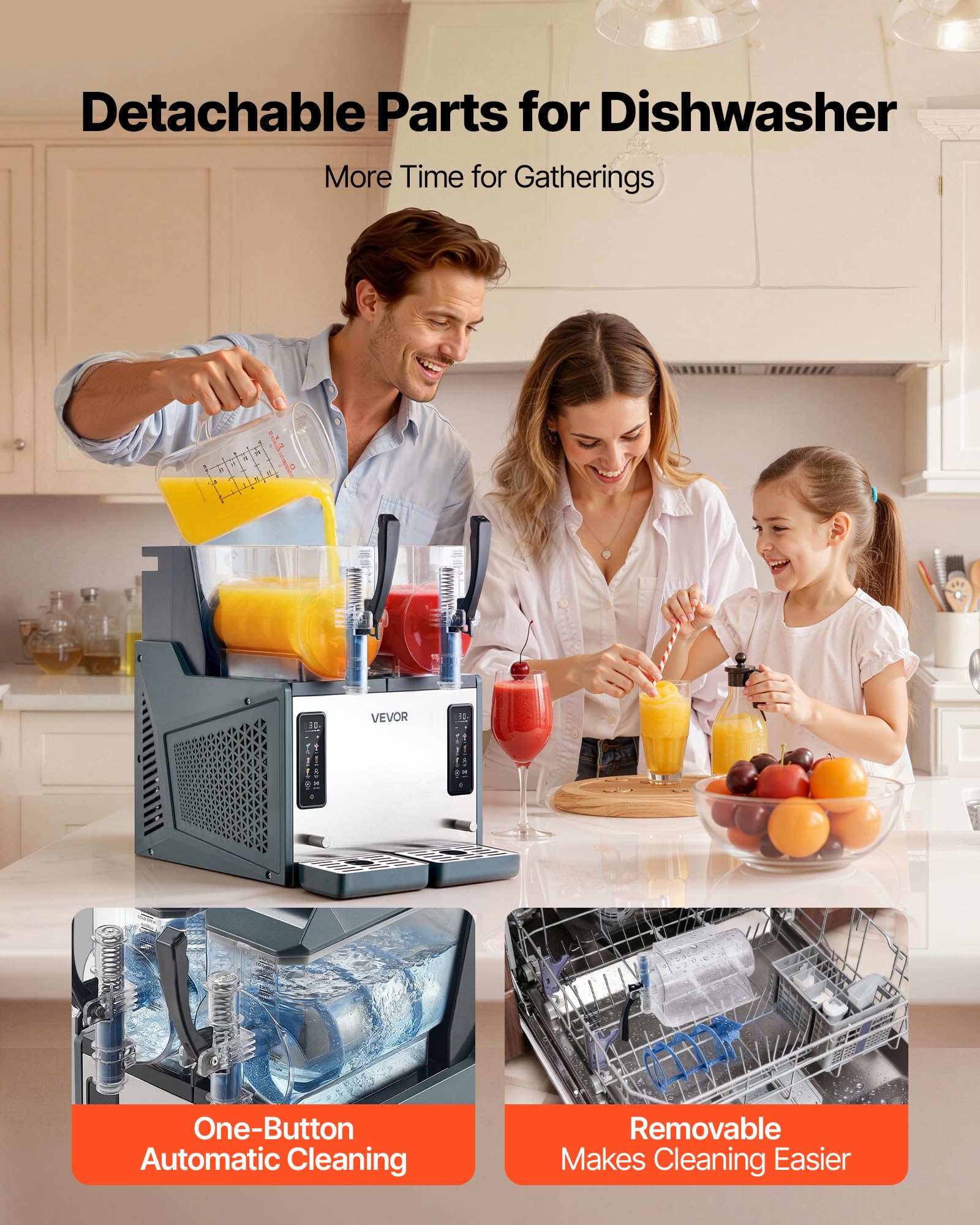 vevor slushie machine frappes and smoothies