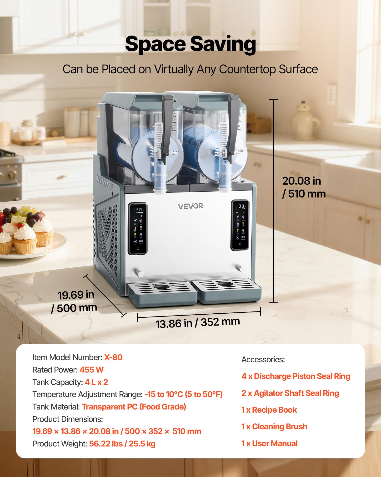 vevor slushie machine cocktails option