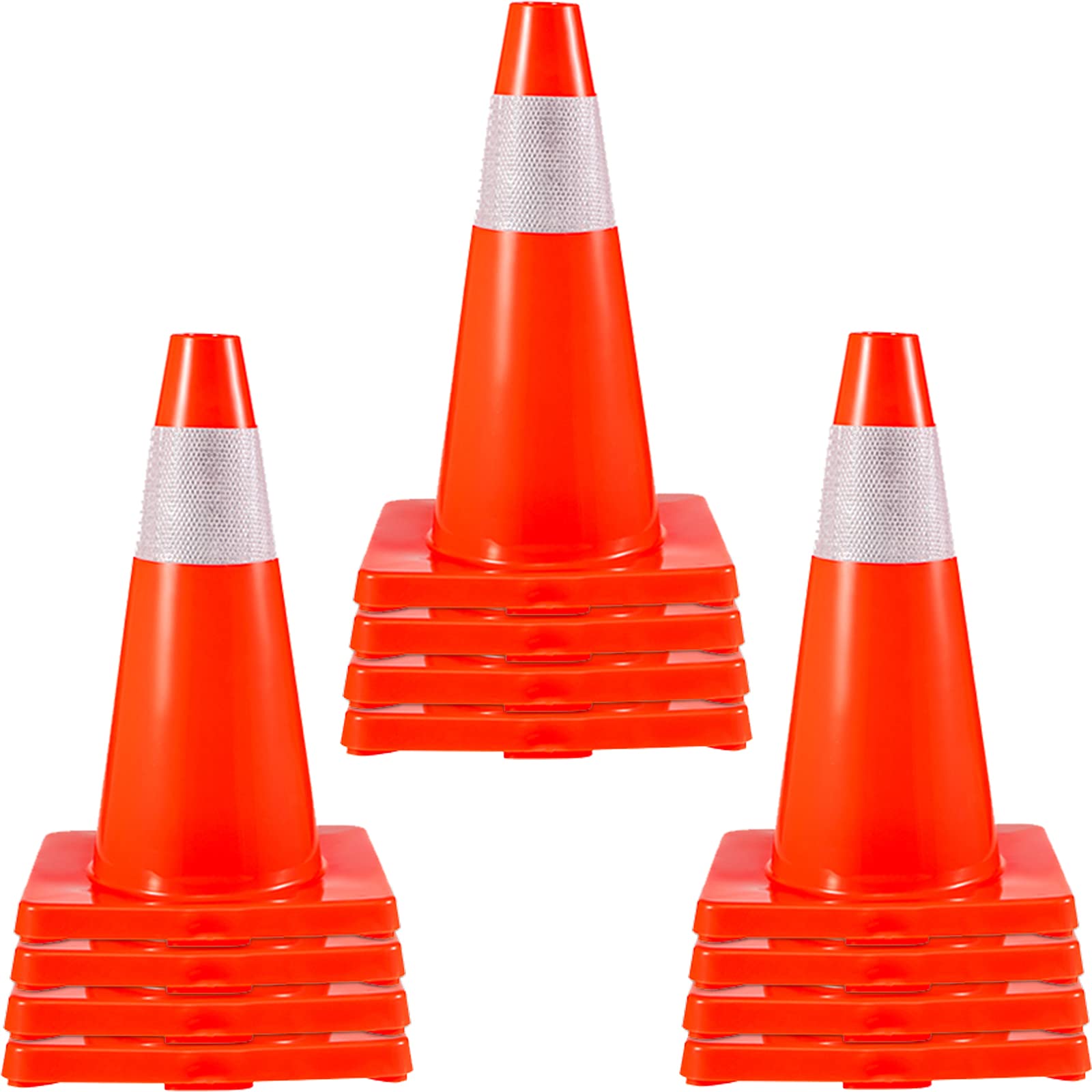Traffic safety cones suitable for roads construction and parking