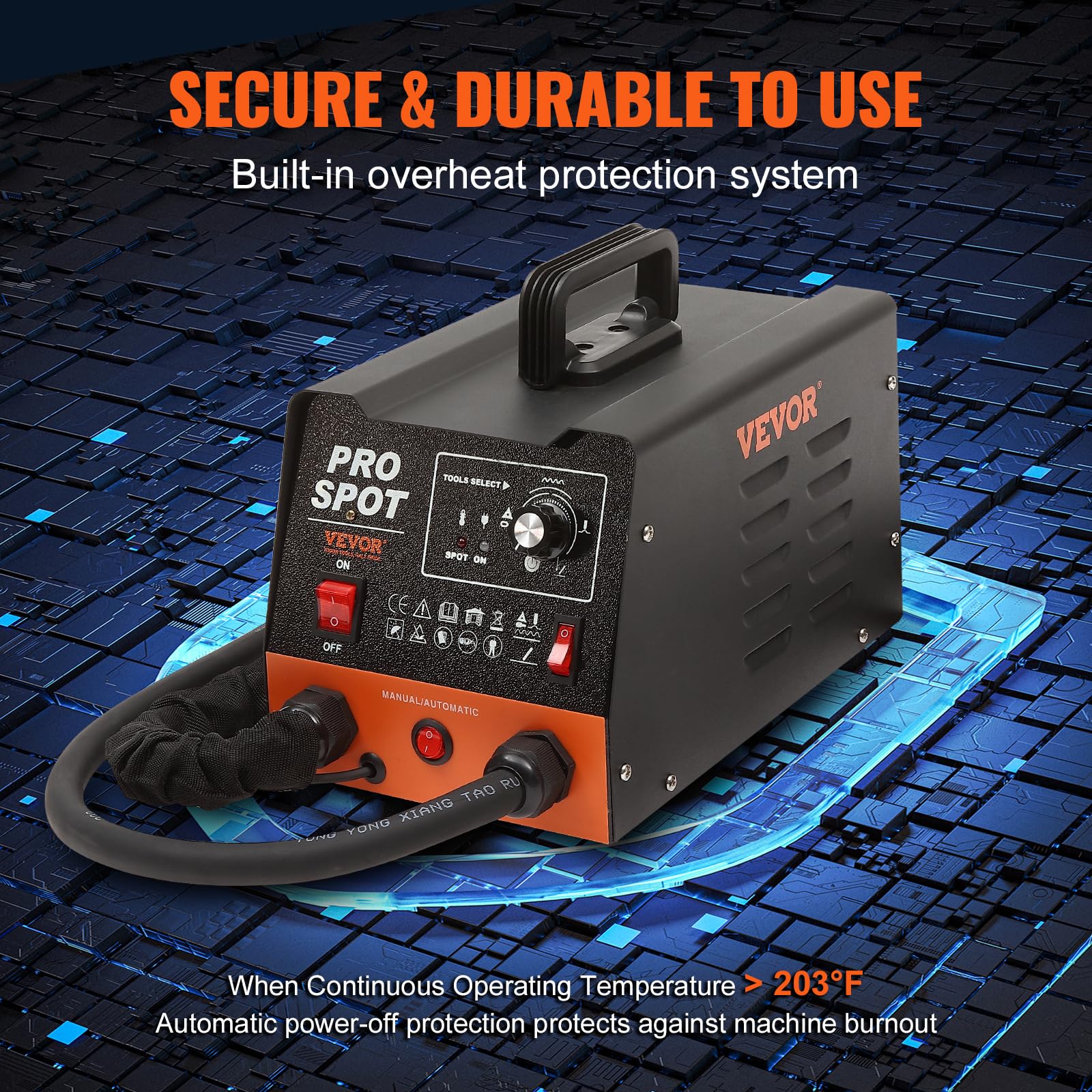 Six welding modes compatible with carbon steel stainless iron galvanized