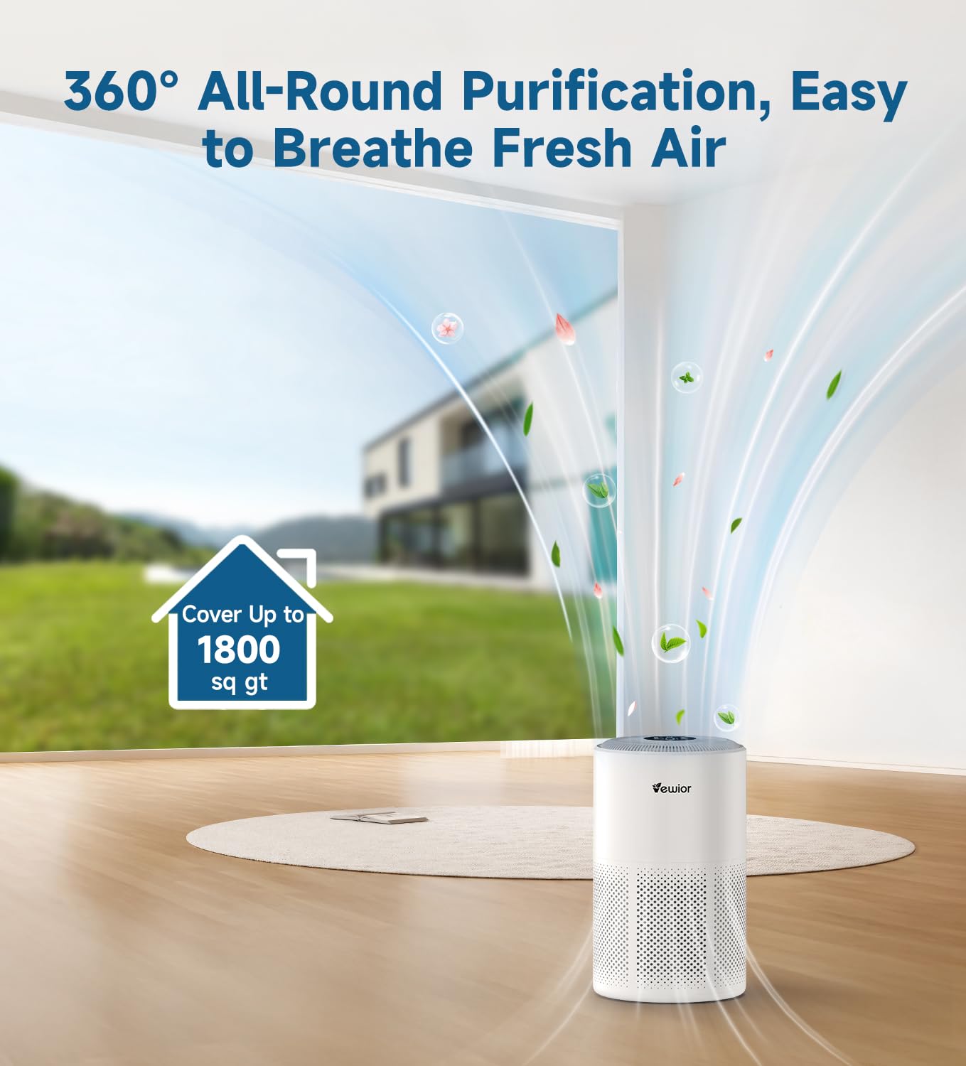 Aromatherapy diffuser integrated in VEWIOR D10N purifier