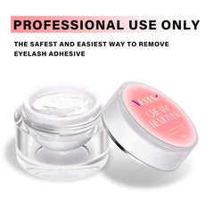 Peach color cream lash remover packaging for salons