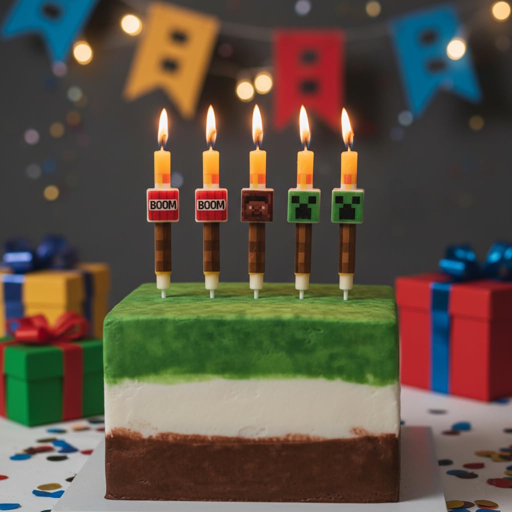 Durable materials for quick setup and easy cleanup in pixel candles
