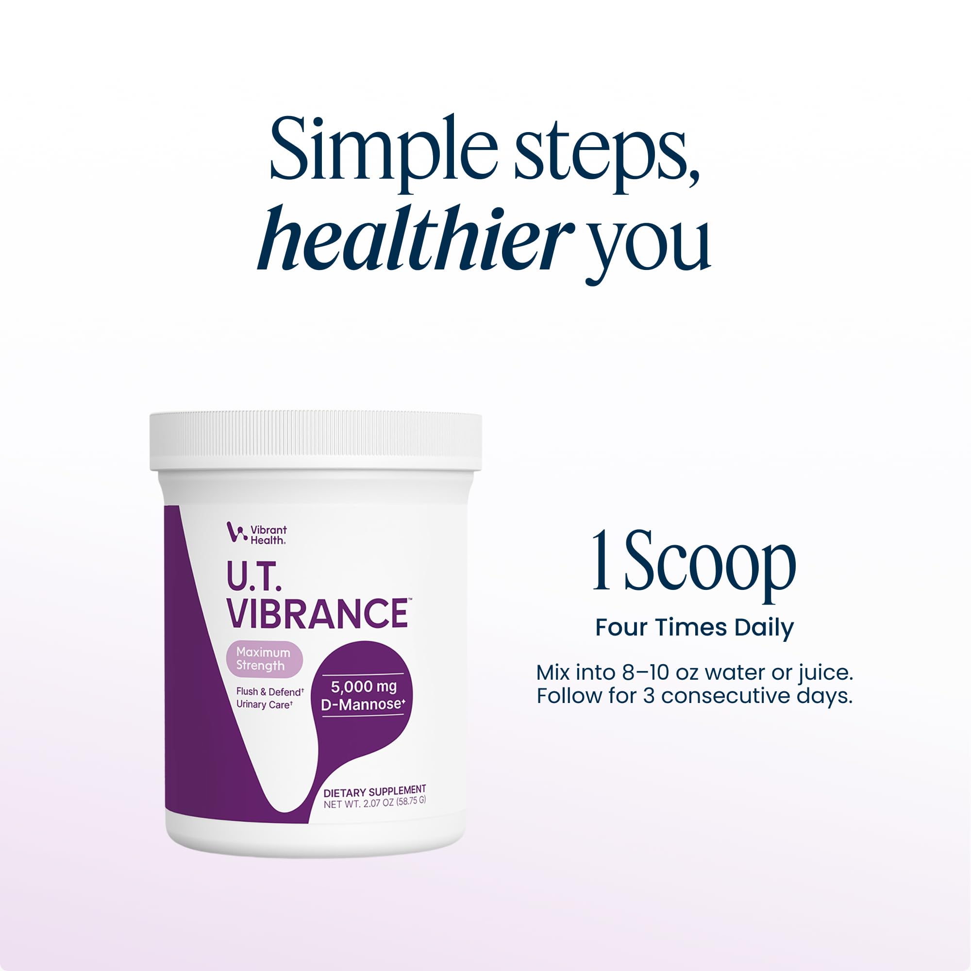 Product shot of Vibrant Health U.T. Vibrance Powder