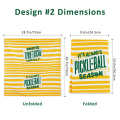 Vibrant pickleball designs towel for kitchen decor