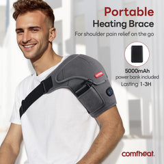 Shoulder pad with vibration massage feature