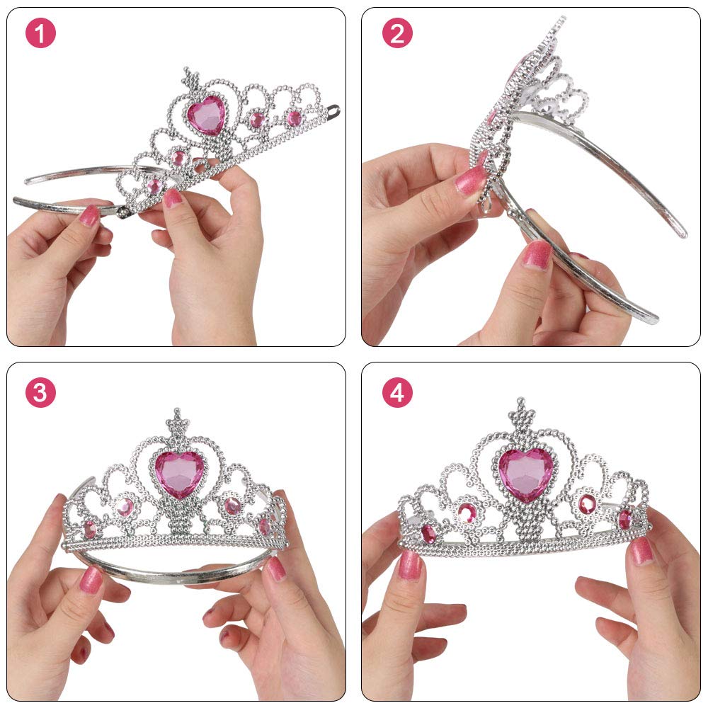 Princess tiara crown included in Vicloon dress up set for kids