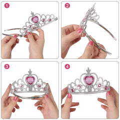 Princess tiara crown included in Vicloon dress up set for kids