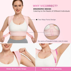 vicorrect soft breathable fabric ergonomic design