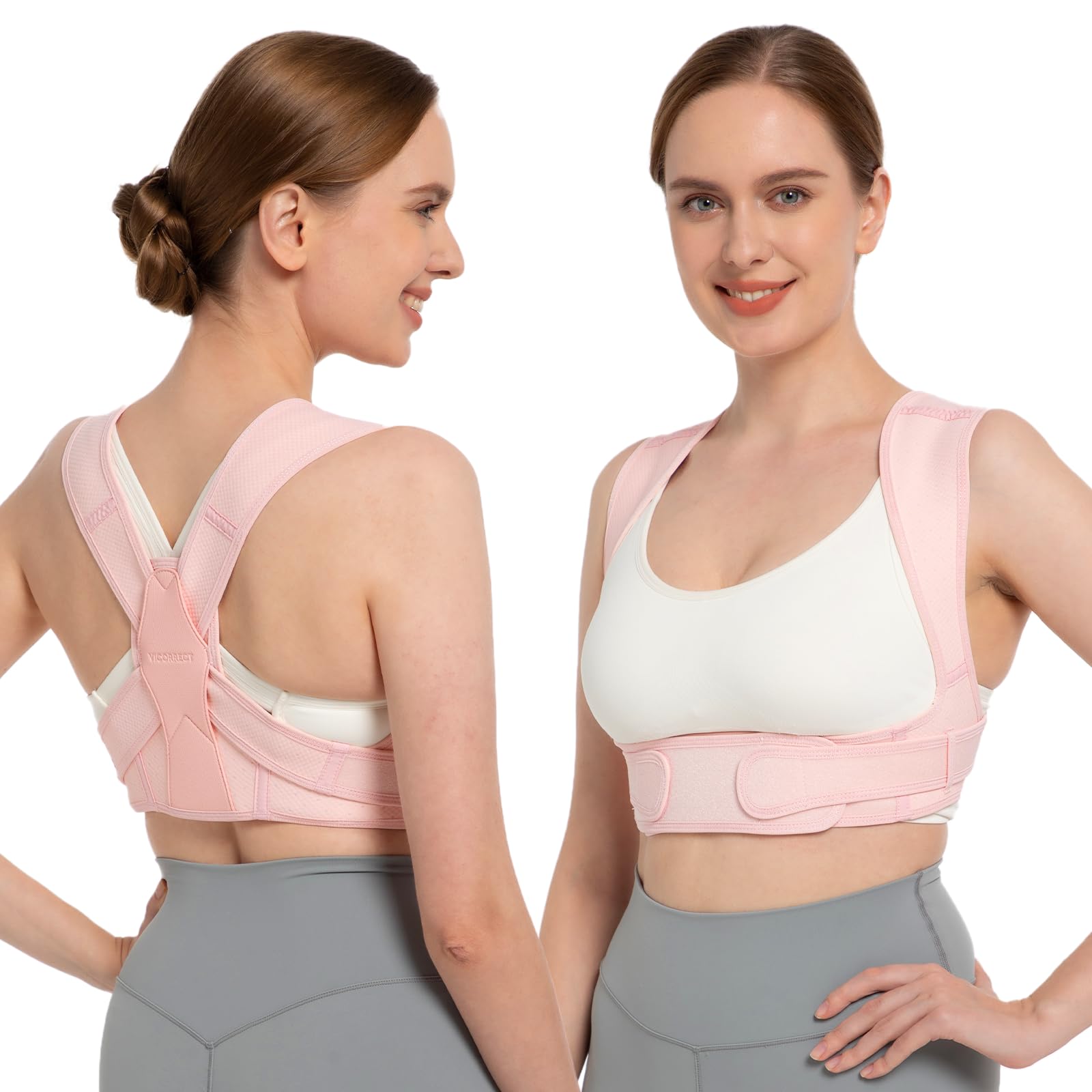 vicorrect side view showing pink design