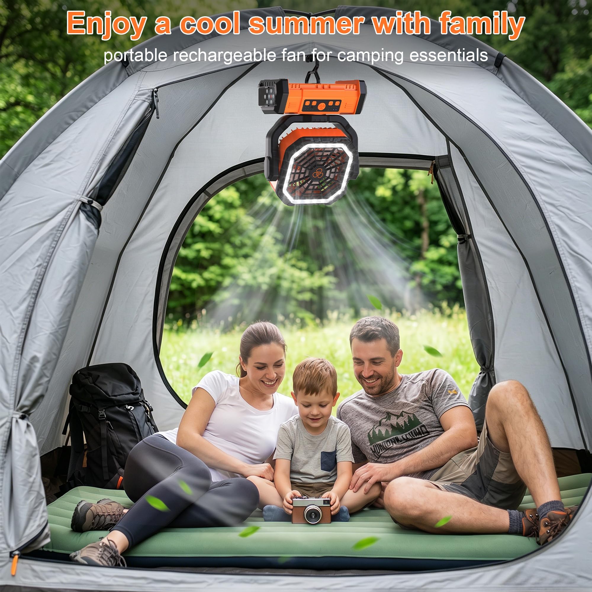 Vicsoon portable fan 270 degree oscillation